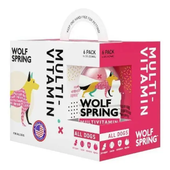 Wolf Spring Multivitamin Wet Dog Food Topper Supplement with Coconut Water image {7}