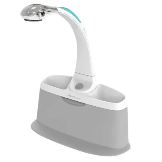 The First Years Rain Shower Baby Spa Newborn to Toddler Tub with Soothing Spray Showerhead image {4}