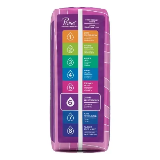 Poise Original Design Postpartum Incontinence Pads for Women - Ultimate Absorbency image {6}