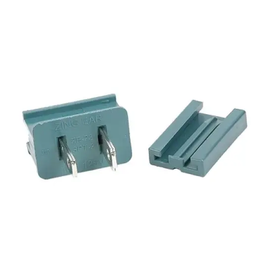 Novelty Lights Green Snap-On Vampire Plug SPT-2 for C9/C7 Socket or Zip Cord Wire image {7}