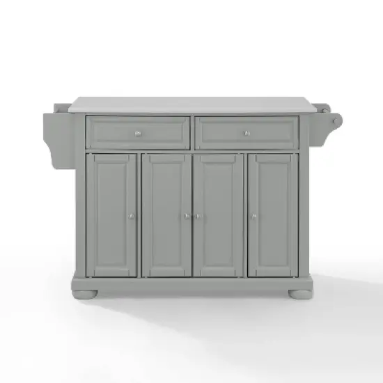 Alexandria Granite Top Kitchen Island/Cart Gray - Crosley image {6}