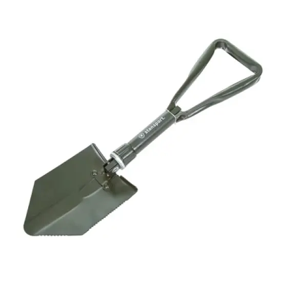 Stansport 23" GI Style Double Folding Shovel Olive Drab Green image {4}