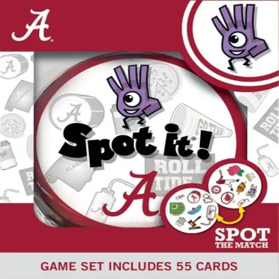 MasterPieces Officially Licensed NCAA Alabama Crimson Tide Spot It Game for Kids and Adults image {1}