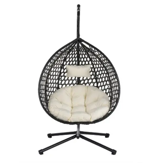 Whisen Versatile Hanging Egg Chair for Indoor and Outdoor Use image {3}
