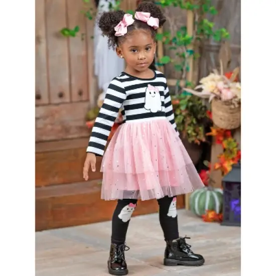 Girls Girly Ghouls Tutu Tunic & Legging Set - Mia Belle Girls image {5}