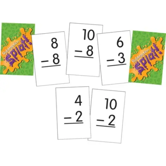 Edupress Subtraction Splat! Card Game image {1}
