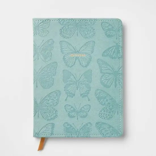 240pg Ruled Journal 8"x6" Butterfly Embossed - Threshold&trade;: Soft Cover, Narrow Lined, Teen & Adult Notebook image {3}