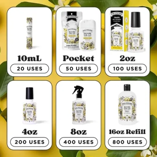 Poo-Pourri Before-You-Go Original Citrus, Lemon, Bergamot and Lemongrass Toilet Spray image {10}