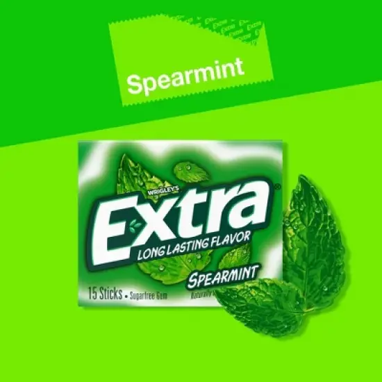 Extra Spearmint Sugar-Free Chewing Gum - 15ct image {2}