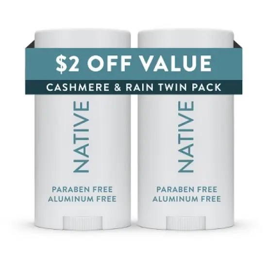 Native Twin Pack Deodorant - Cashmere & Rain - 4.6oz/2ct image {5}