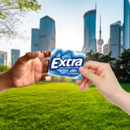 Extra Sugar-Free Peppermint Gum Value Pack &ndash; 15ct/8pk image {4}
