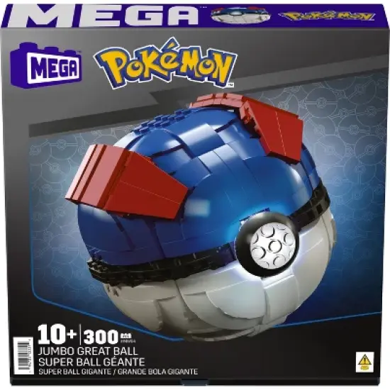 MEGA Pokemon Jumbo Great Ball Building Kit with Lights - 299pcs image {5}