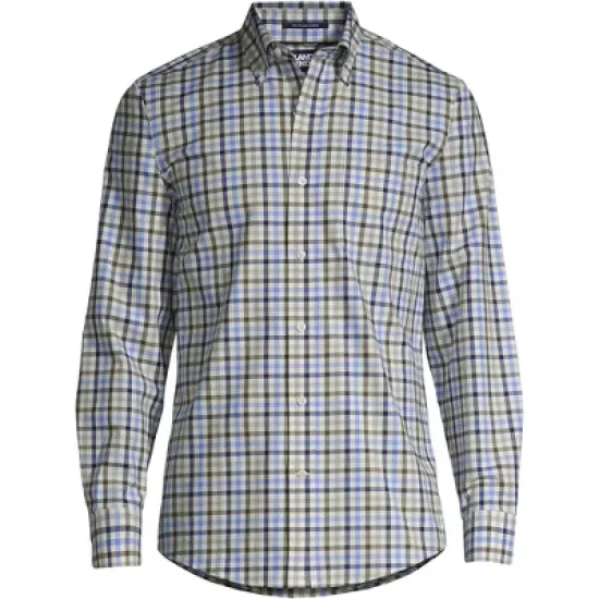 Lands' End Men's Traditional Fit No Iron Twill Shirt image {1}