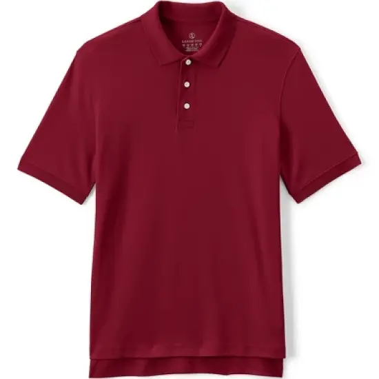 Lands' End School Uniform Men's Long Sleeve Interlock Polo Shirt image {14}