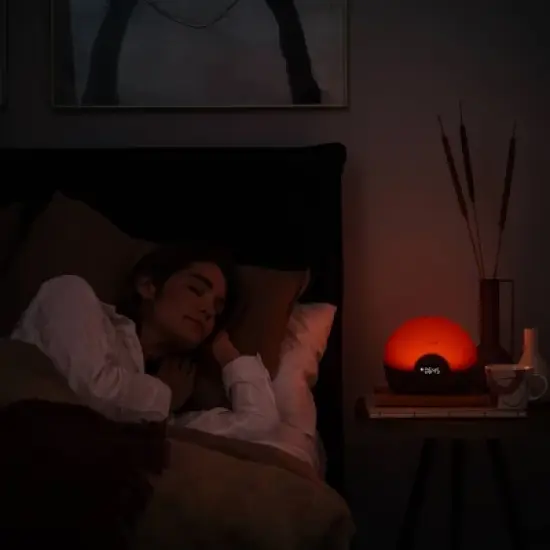 Lumie Bodyclock Glow 150 Wake-Up Light Alarm Clock with Sunrise and Sunset image {4}