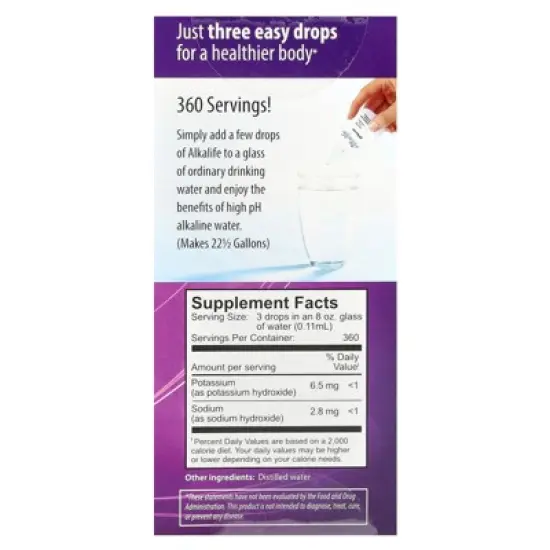 Alkalife pH Booster Drops with Essential Minerals and Electrolytes, 1.25 fl oz (37 ml) image {1}