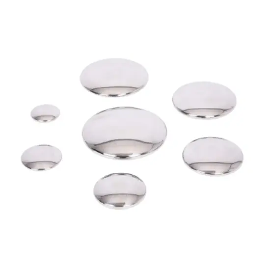 TickiT Sensory Reflective Buttons, Silver, Set of 7 image {2}