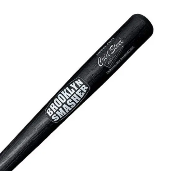 Cold Steel 34 Inch Heavy Duty Multi-Function Polypropylene Brooklyn Smasher Bat for Baseball, Self Defense, Home Defense, and Training, Black image {1}