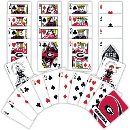 MasterPieces Officially Licensed NCAA Georgia Bulldogs Playing Cards - 54 Card Deck for Adults image {2}