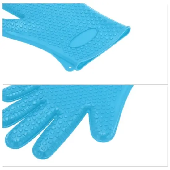 Unique Bargains Heart Shape Oven Mitts 1 Pc image {2}