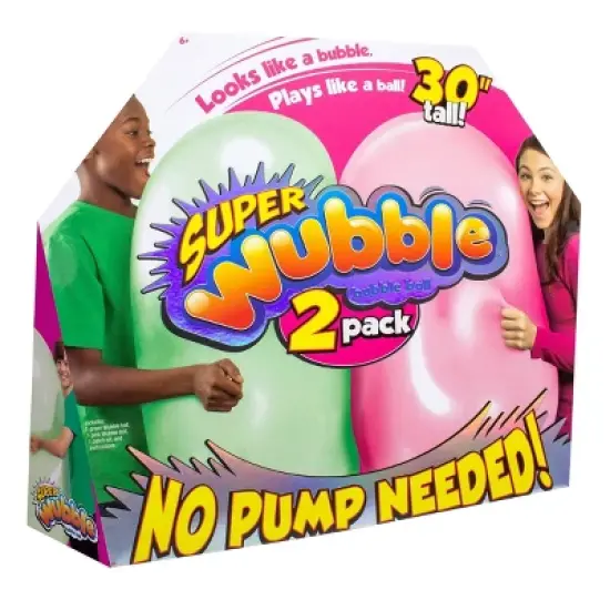 Wubble Super Wubble Bubble Ball Assortment - 2pk image {1}