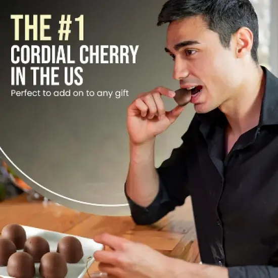 Queen Anne French Vanilla Milk Chocolate Covered Cordial Cherries | 6.6 oz | 10 Piece Gift Boxes | Whole Cherry Sweet Creamy Fruity Flavor image {4}