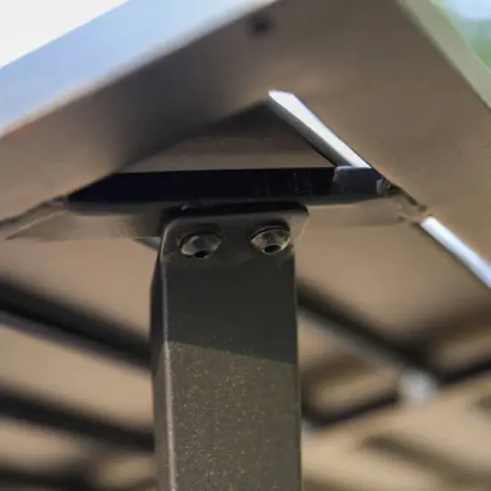 5pc Patio Dining Set with Steel Table with 1.57" Umbrella Hole & Padded Arm Chairs - Captiva Designs image {8}