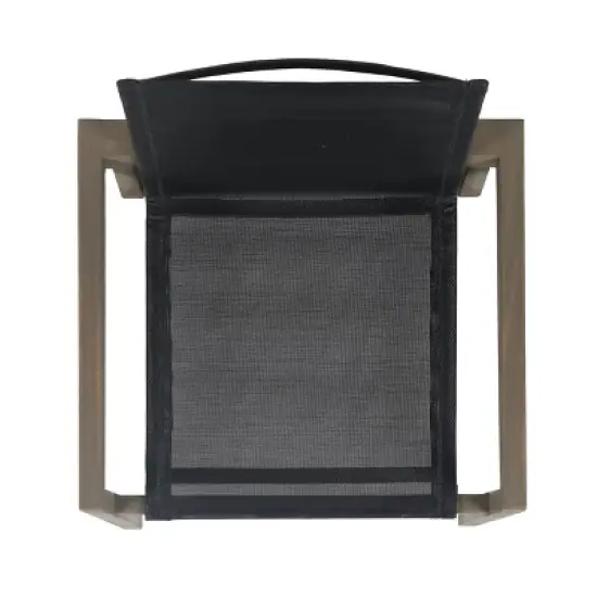 Christopher Knight Home Lockett Outdoor Mesh and Acacia Wood 5 Piece Dining Set image {4}