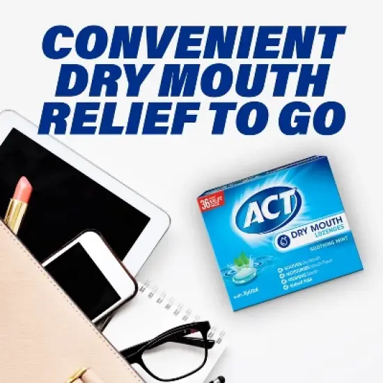 ACT Dry Mouth Lozenges Soothing Mint - 3.7oz/36ct image {7}