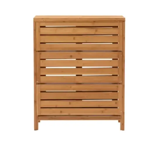 Bracken Two-Door Floor Cabinet Natural - Linon image {6}