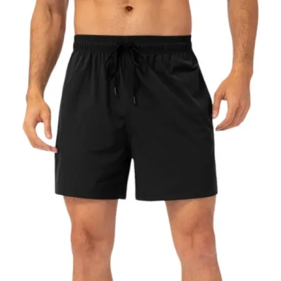 Anna-Kaci Active Men's Drawstring Waist Quick-Dry Shorts with Elastic Band and Side Pockets image {8}