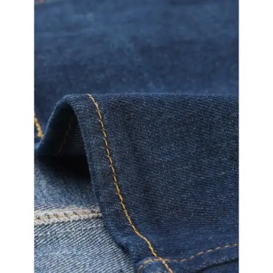 Agnes Orinda Women's Plus Size Sleeveless Button Up Fashion Retro Jean Denim Vest image {4}