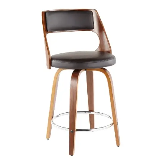 Set of 2 Cecina Upholstered Counter Height Barstools - Lumisource image {2}