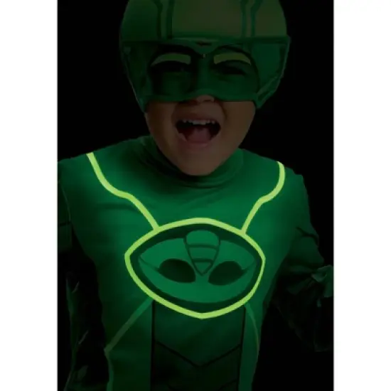 Toddler PJ Masks Gekko Classic Halloween Costume Jumpsuit with Headpiece 4-6 image {5}