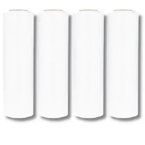 PSBM 4 Rolls Dark White 18" x 1500 Ft. 80 Gauge Cast Hand Pallet Stretch Wrap image {9}