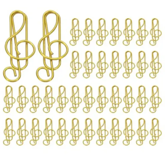 Unique Bargains Metal Funny Bookmarks Planner Cute Paper Clips Clamp 1.54 x 0.51 Inches 100 Pcs image {4}