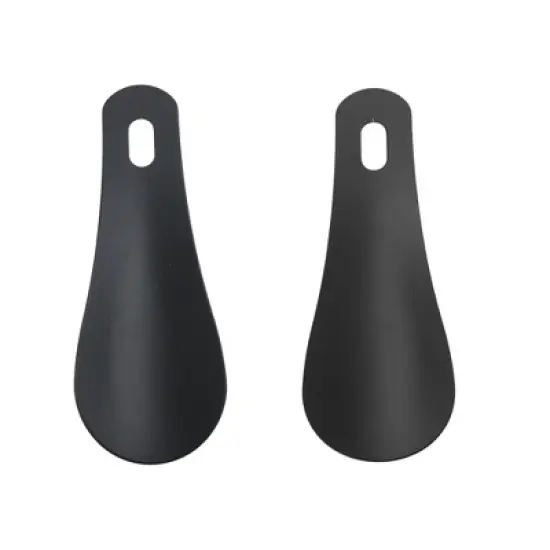 Unique Bargains Straight Hole Shoe Horn 3.94"x1.5" Black 1 Pc image {5}