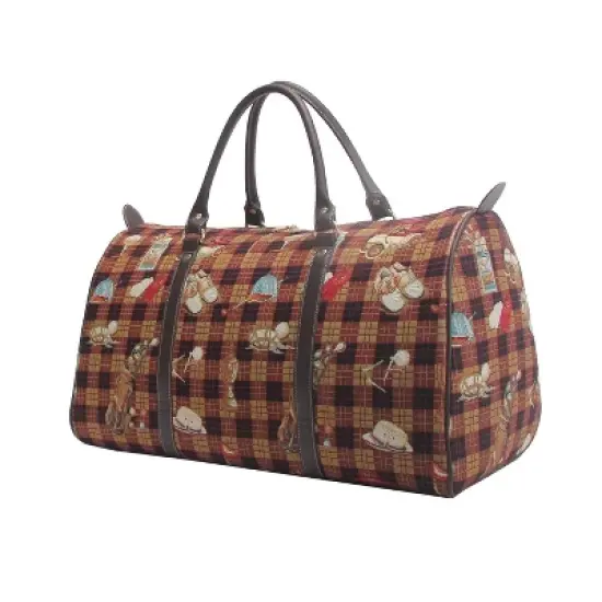 Signare USA Golf Design Brown Big Holdall/Duffel Bag image {5}