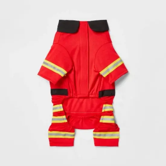 Halloween Full Body Firefighter Cat and Dog Costume - Hyde & EEK! Boutique&trade; image {2}
