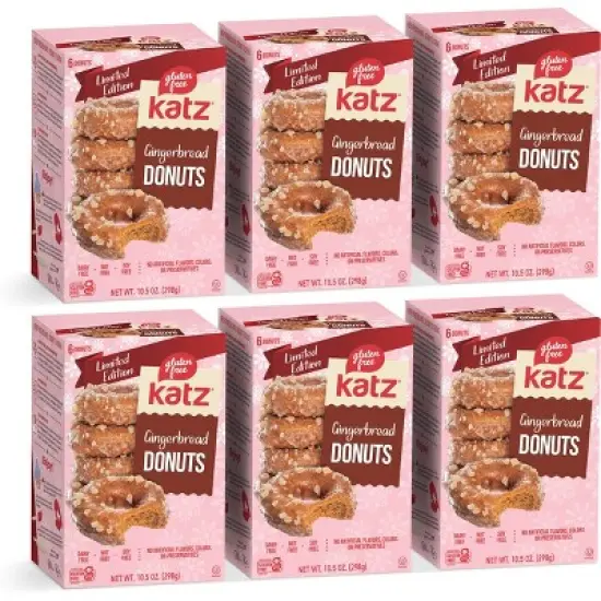 Katz Gluten Free Gingerbread Donuts - 6 Pack image {3}