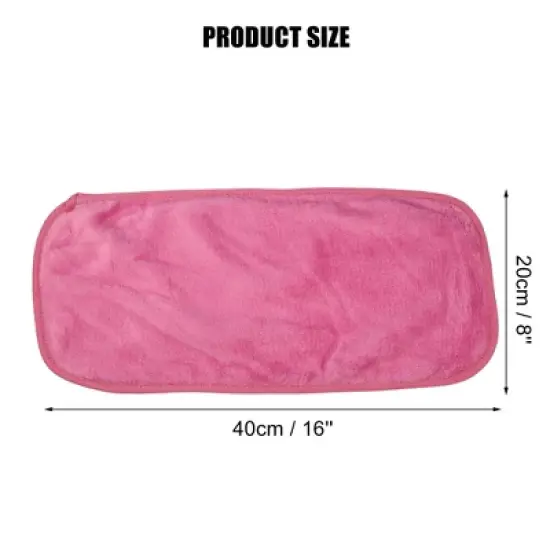 Unique Bargains Reusable Washable Makeup Removal Cleaning Cloth 16''x8'' 2pcs image {3}