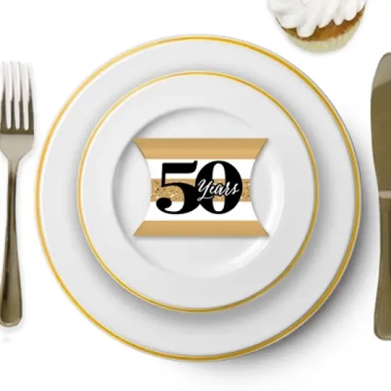 Big Dot of Happiness We Still Do - 50th Wedding Anniversary - Favor Gift Boxes - Anniversary Party Petite Pillow Boxes - Set of 20 image {6}