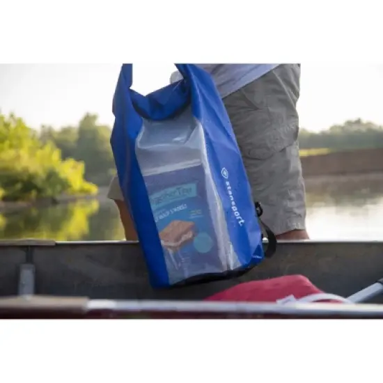 Stansport Waterproof Dry Gear Bag With Clear Front Panel 10L Blue image {5}