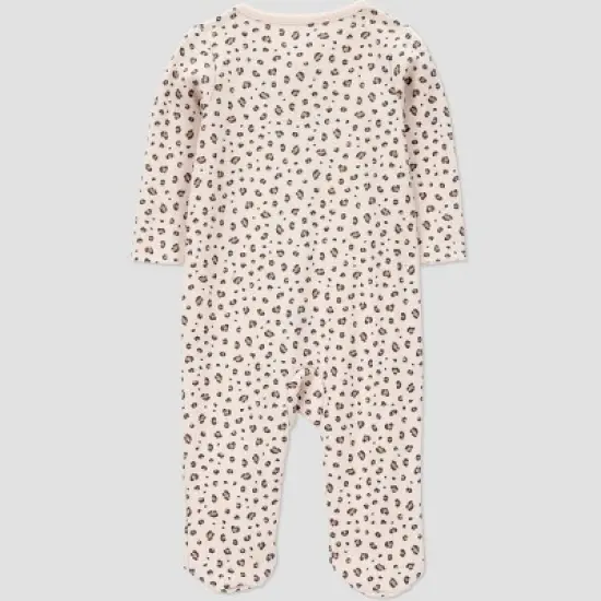 Carter's Just One You&reg; Baby Girls' Cheetah Printed Sleep N' Play - Pink image {1}