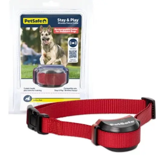 PetSafe Stubborn Dog Stay and Play Adjustable Wireless Fence Receiver Collar - Black image {8}