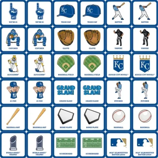 MasterPieces Officially Licensed MLB Kansas City Royals Matching Game for Kids and Families image {2}
