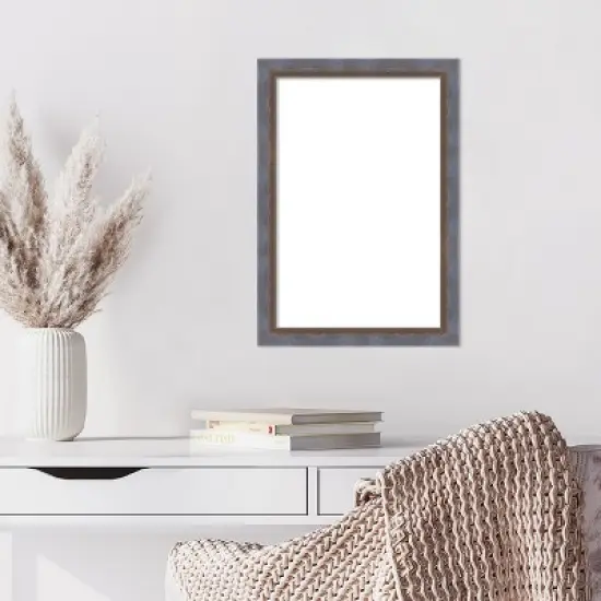 Amanti Art Two Tone Blue Copper Framed Dry Erase Magnetic Board image {7}