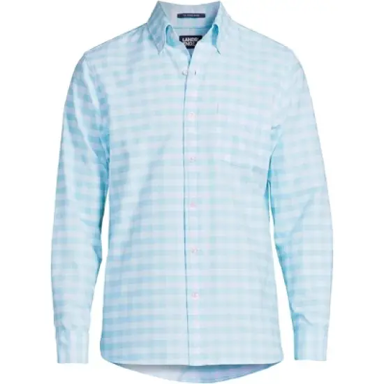 Lands' End Men's Tailored Fit Long Sleeve Sail Rigger Oxford Shirt image {4}