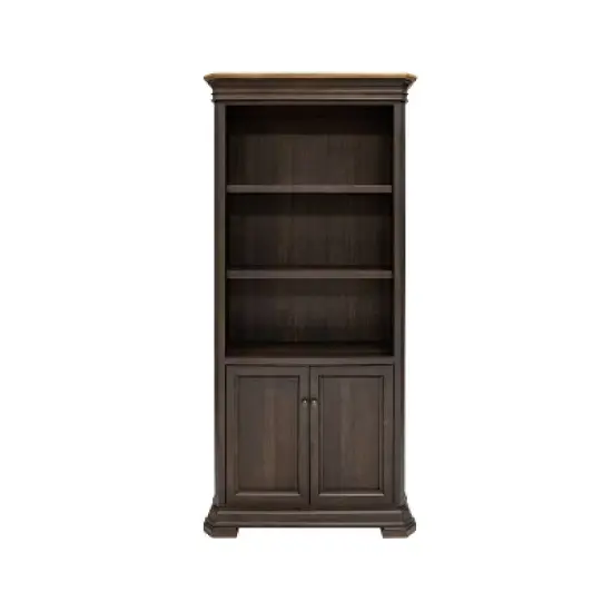 78" Sonoma Bookcase with Doors Brown - Martin Furniture image {2}