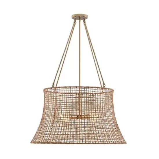Savoy House Longleaf 4 - Light Chandelier in  Burnished Brass image {3}